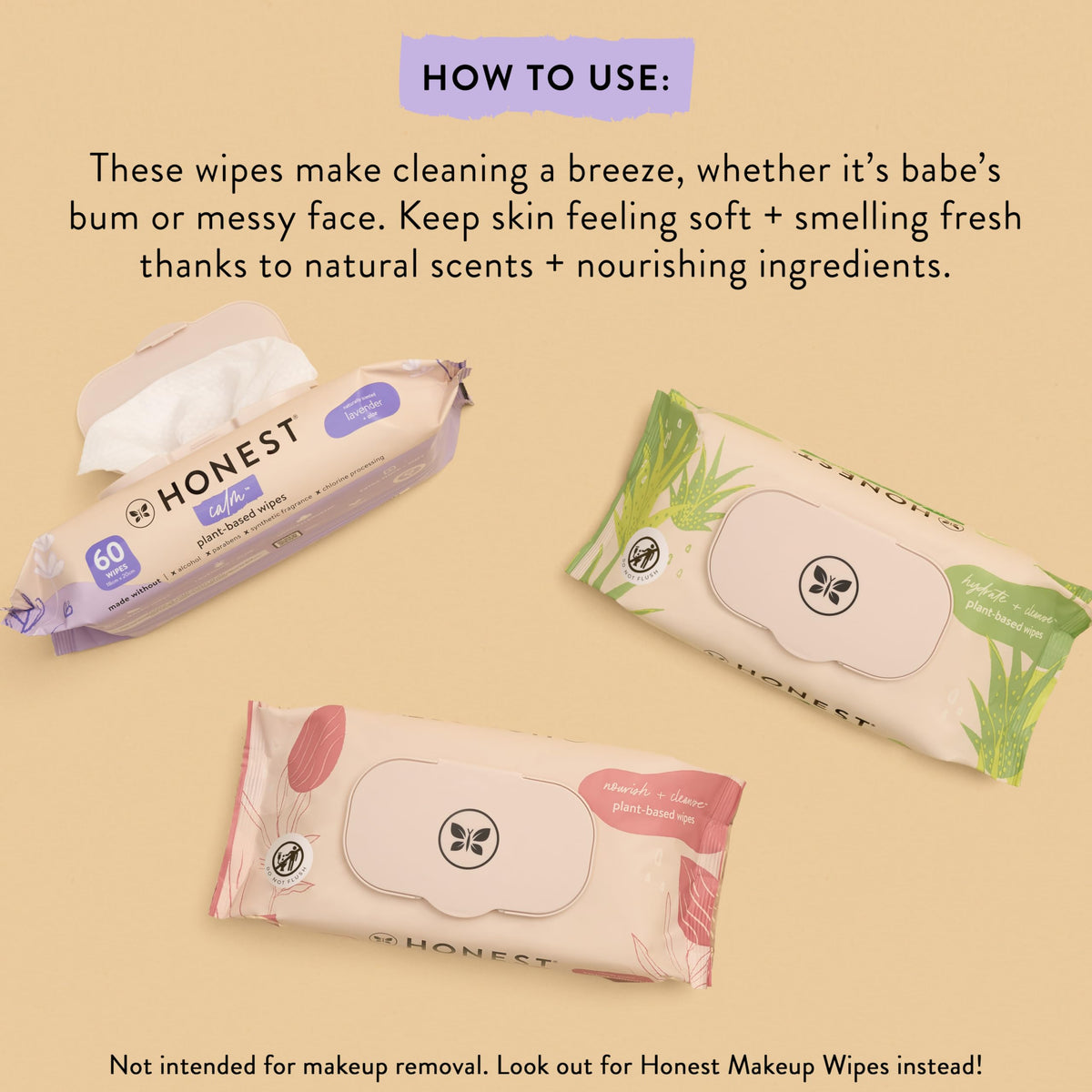 The Honest Company Scented Wipes, Hypoallergenic, Aloe Cucumber, 60 Count