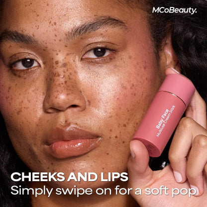 MCoBeauty Baby Face Cream Blush Stick - Peony Rose - Cheek & Lip Tint Stick