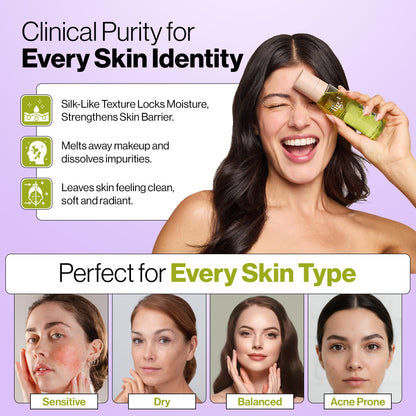 Fig.1 Micellar Oil Cleanser, Makeup Remover Cleansing Oil, 3.4 fl oz