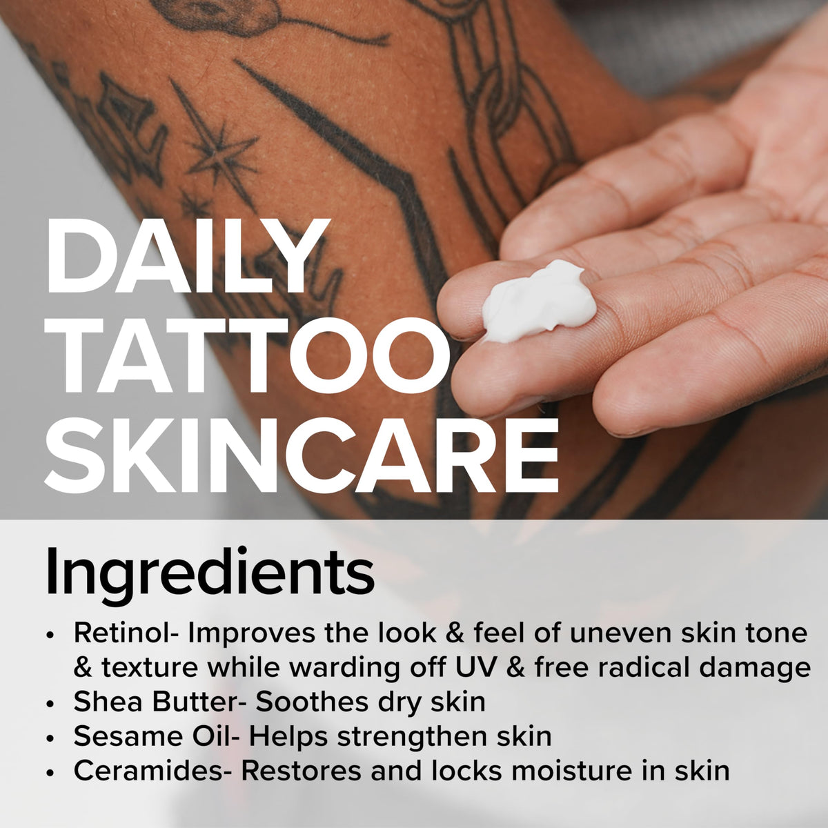 Mad Rabbit Replenish Tattoo Body Lotion, Fragrance-Free, 9.5 oz