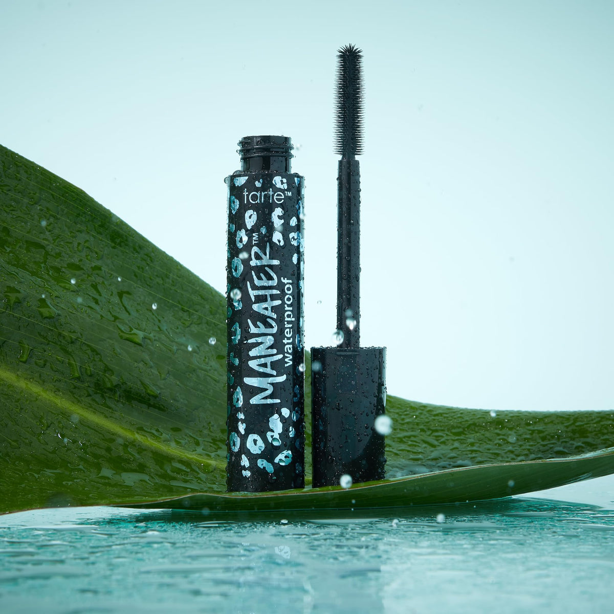 tarte maneater waterproof mascara – Extreme Curl, Instant Volume & Length, 16HR Ultra-Creamy Longwear Eye Makeup, Cruelty-Free, full size, black