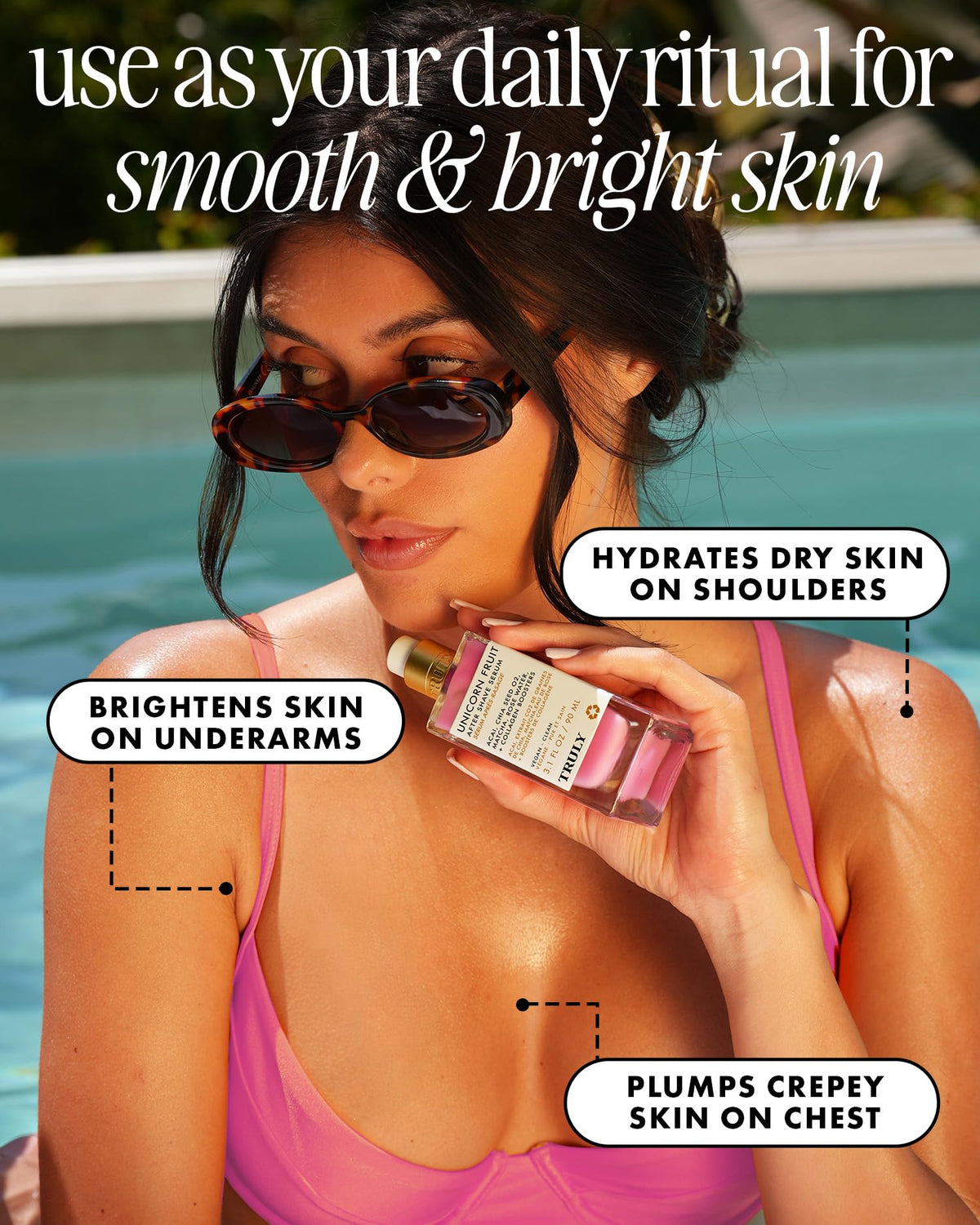 Truly Beauty Unicorn Fruit After Shave Serum | Post-Shave Ingrown Treatment