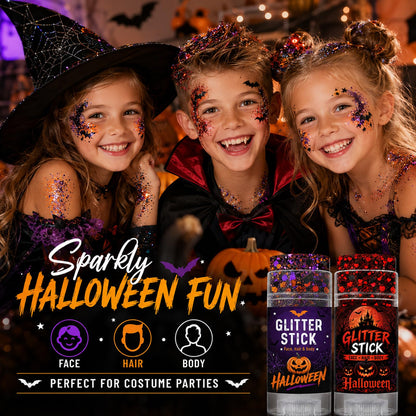 Halloween Glitter Stick for Face, Body & Hair Accessories for Women Kids