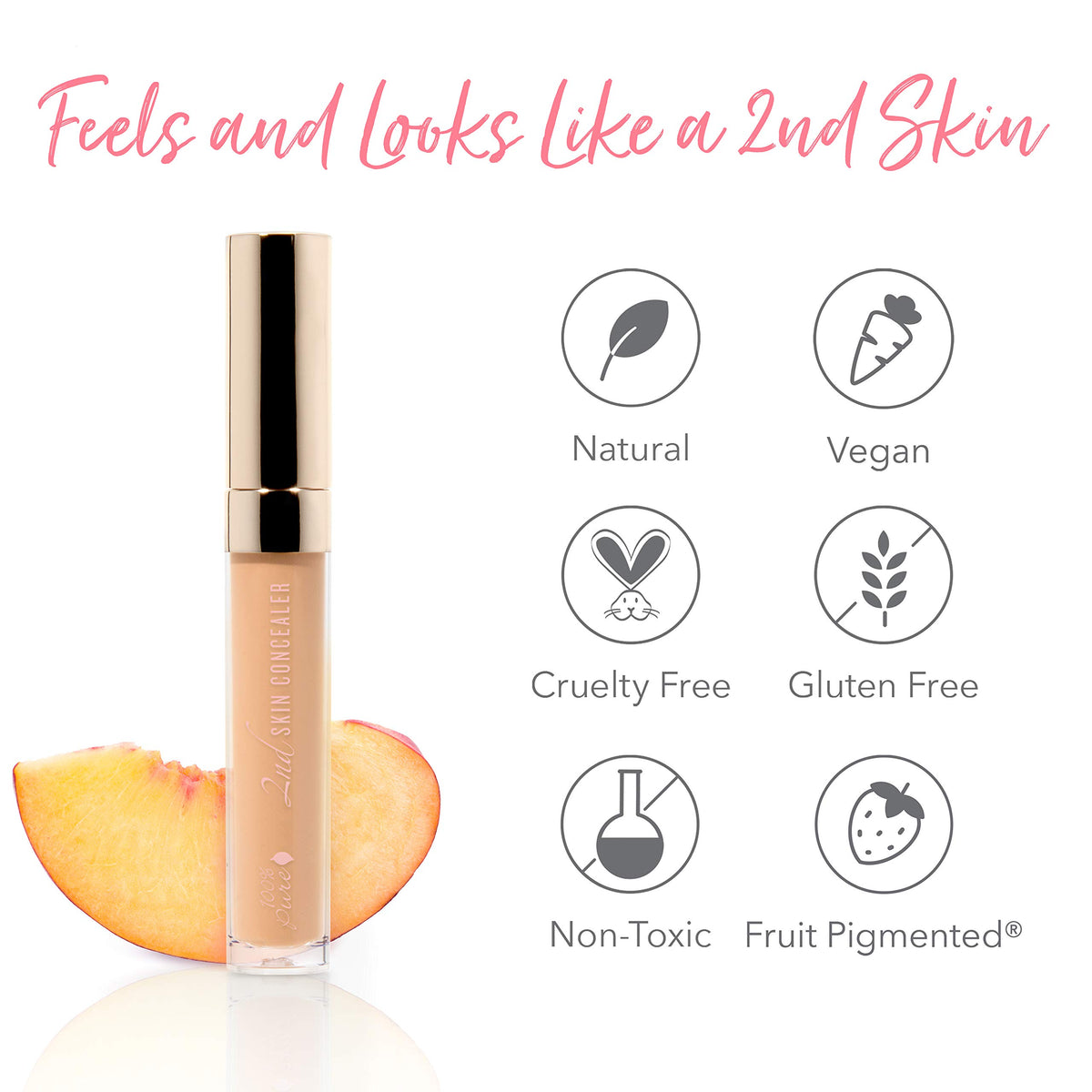 100% PURE 2nd Skin Concealer, Shade 4, 0.17 fl oz