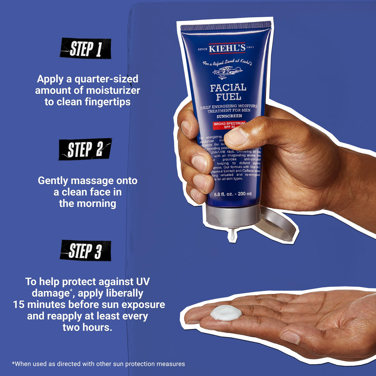 Kiehl's - Facial Fuel Men's Energizing Moisturizer with SPF 20-6.8 fl oz
