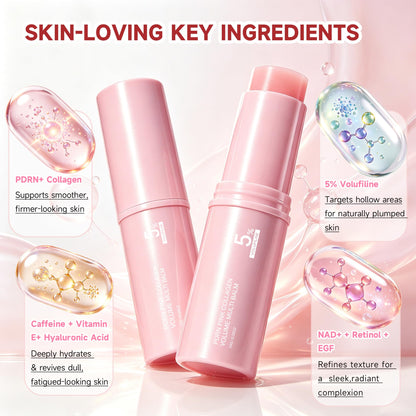 2 Pcs PDRN Pink Collagen Volume Multi Balm Stick, Hydrate and Brighten Skin