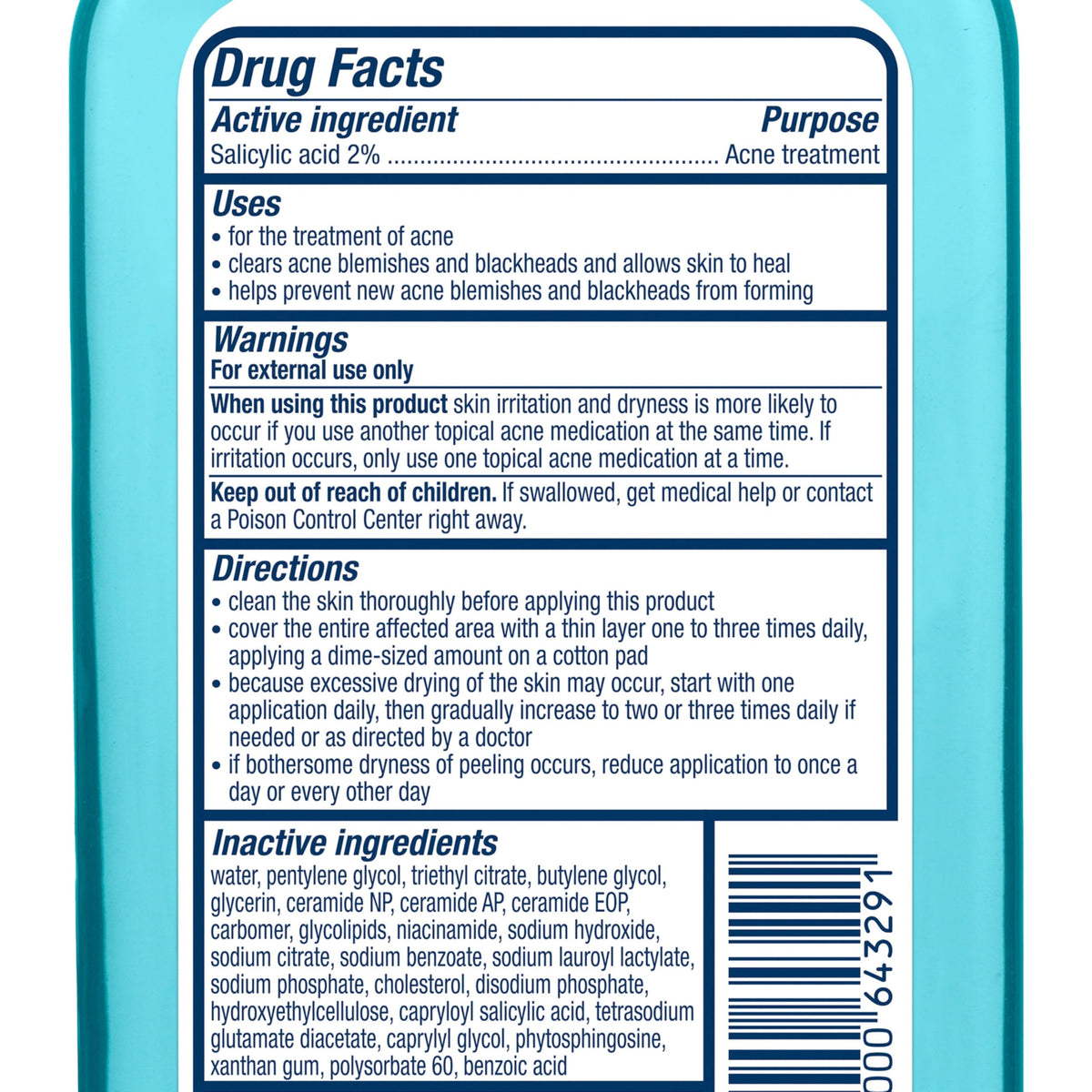 CeraVe BHA Exfoliating Facial Toner with Salicylic Acid & Niacinamide, 8oz