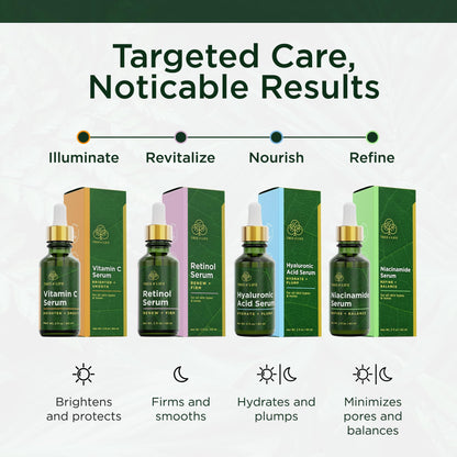 Tree of Life Face Serum Skin Care, Facial Serum for Women and Men, Set of 3