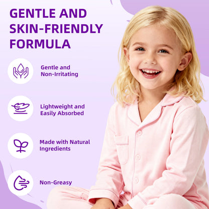 Magnesium Lotion for Kids & Babies, Lavender Magnesium Cream with Multi Vitamins, Magnesium buttur, Moisturizing Body Cream for Delicate Skin, Stay Calm at During The Night, Non-Greasy Formula, 4 oz