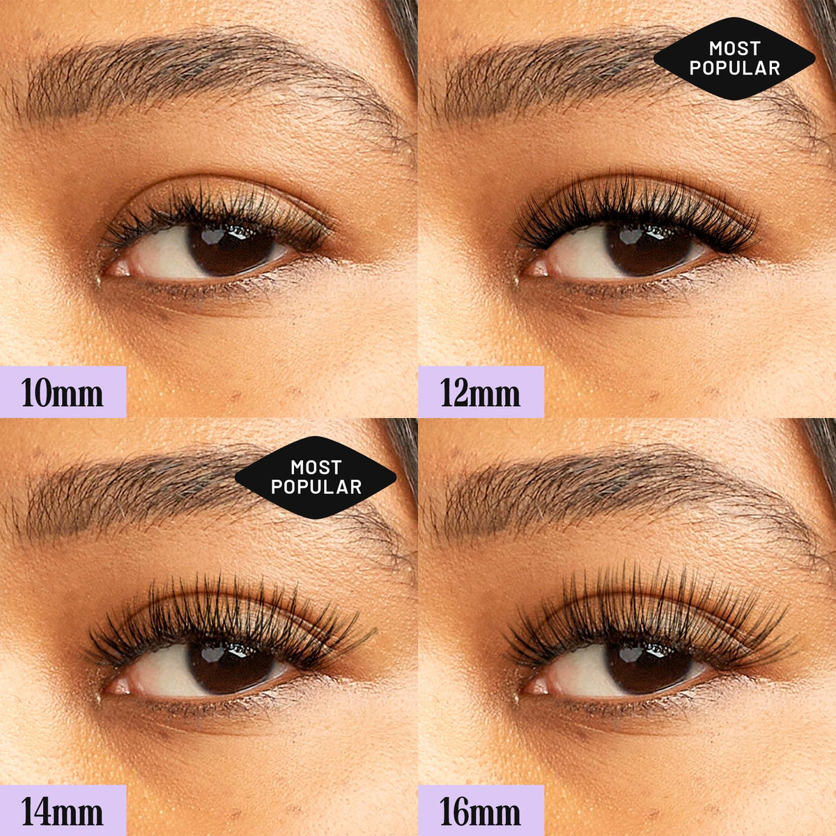 Lilac St Natural Lash Clusters for DIY Lash Extensions, Original, 12mm, 3pk