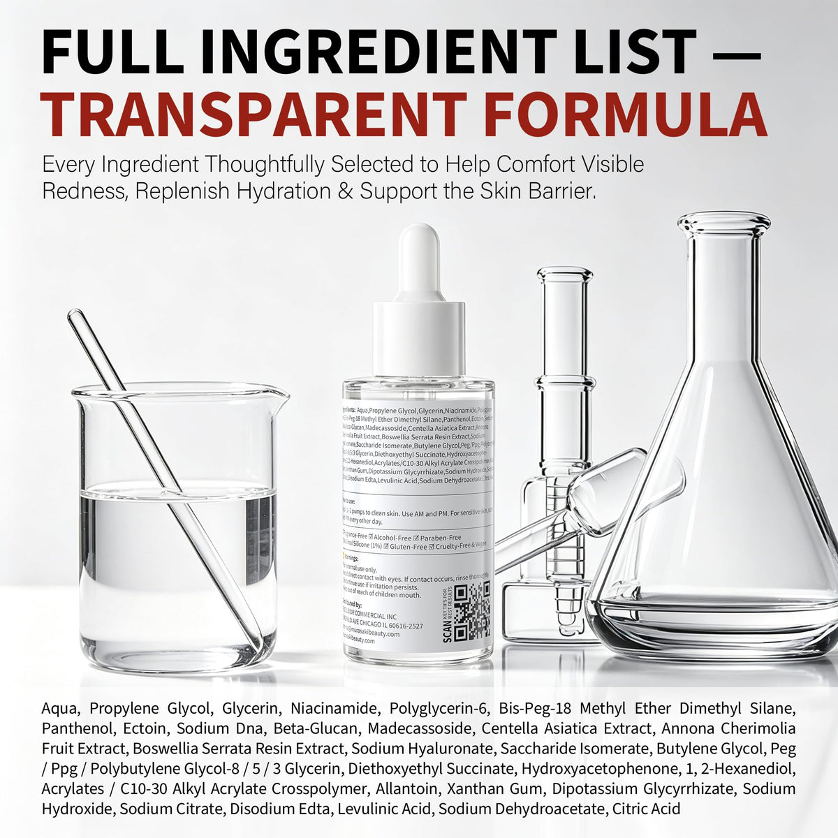 Rosacea Treatment for Face Anti-Redness Serum 50mL / 1.69 fl.oz
