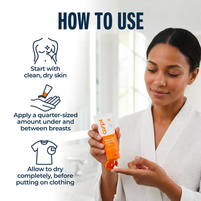 Carpe Sweat Absorbing Breast Lotion, Anti-Chafing & Under-Breast Dry