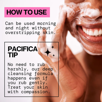 Pacifica Kale Detox Face Wash for Oily & Acne-Prone Skin, Deep Cleansing Facial Cleanser & Makeup Remover with Super Greens Kale, Seaweed & Clay, 5 fl oz –Clean Beauty, Vegan & Cruelty-Free