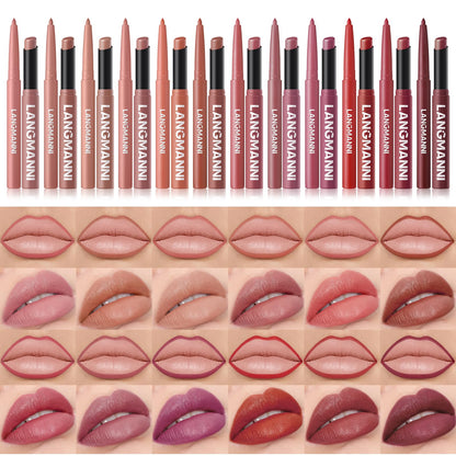 Jolilab 12Pcs Lip Makeup Set, 6 Lip Liners + 6 Matte Lipsticks, Rich ColorB