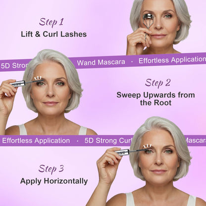 FormulaMax Iron Wand Mascara for Older Women – 5D Curling