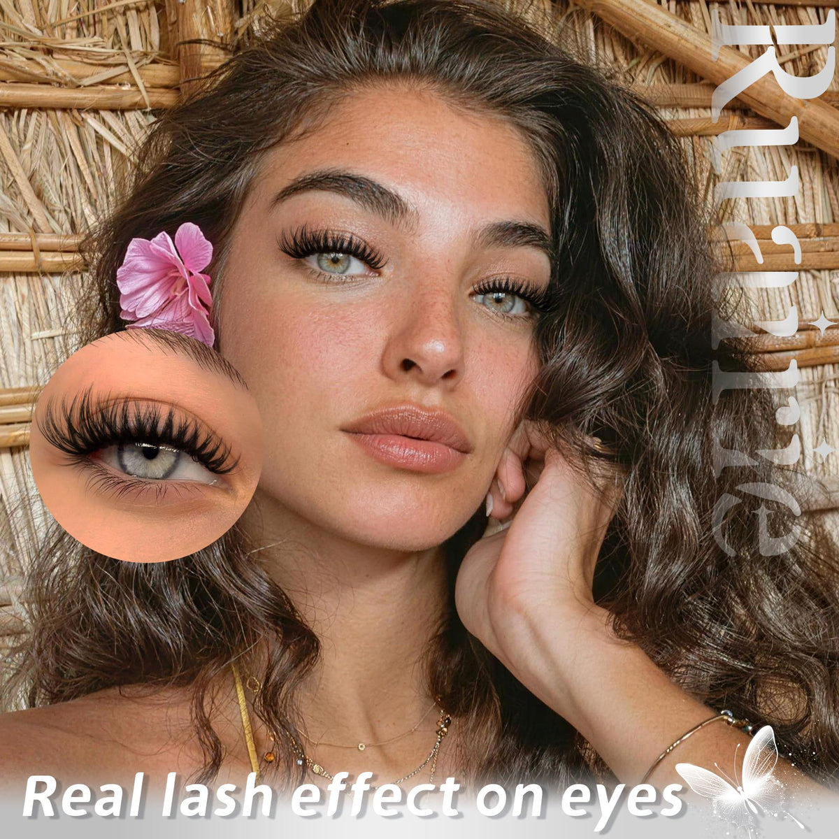 Fluffy Lash Clusters Wispy Lashes Clusters Downy Cluster Eyelash Extensions Volume Eyelash Clusters 8-16mm Faux Mink D-Curly Spider Lash Extensions Invisible Band Eyelashes Clusters