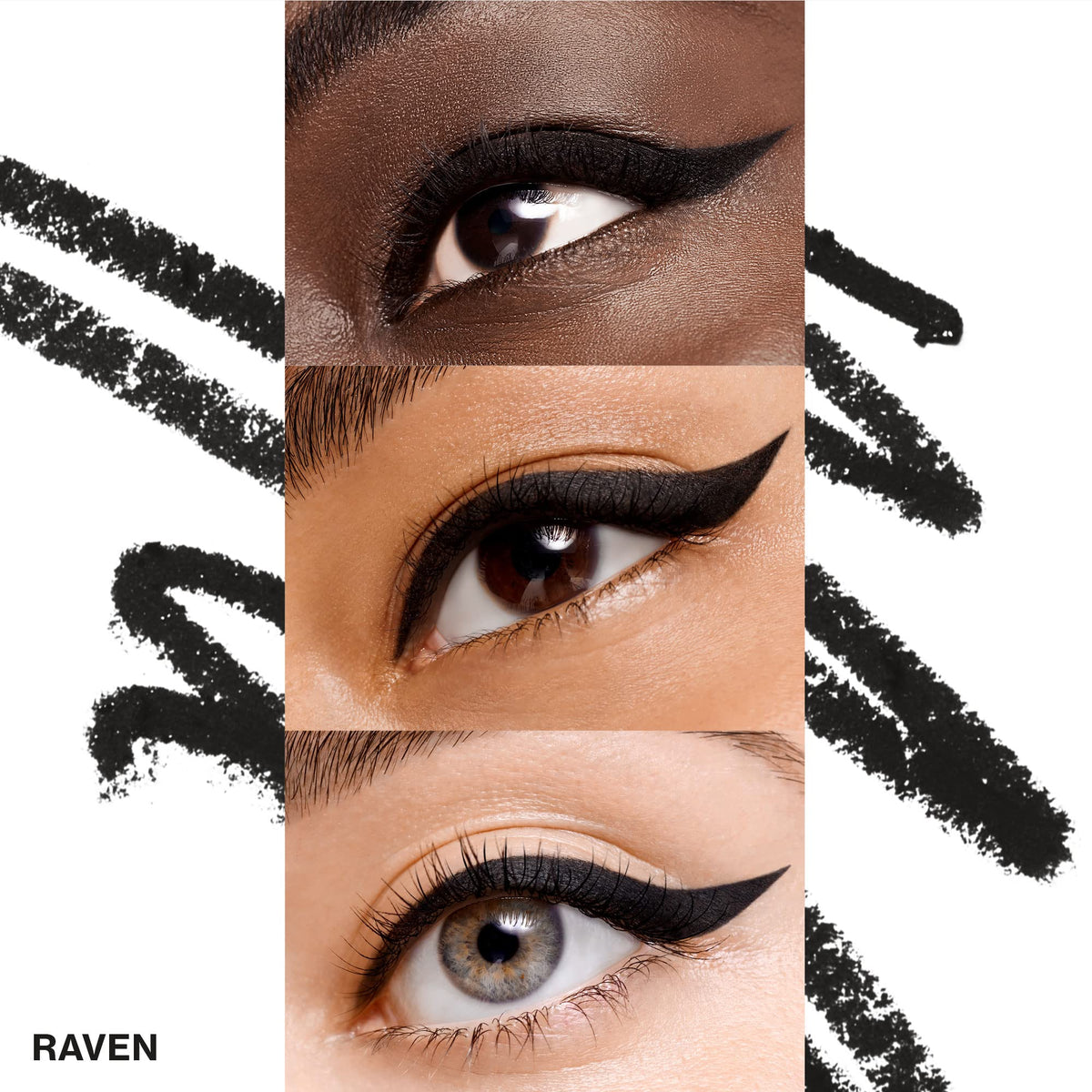 Smashbox Always Sharp Longwear Kohl Eyeliner Pencil | Self-Sharpening Cap When You Twist | Long Lasting, Waterproof Eyeliner, 0.01 Ounce, Raven