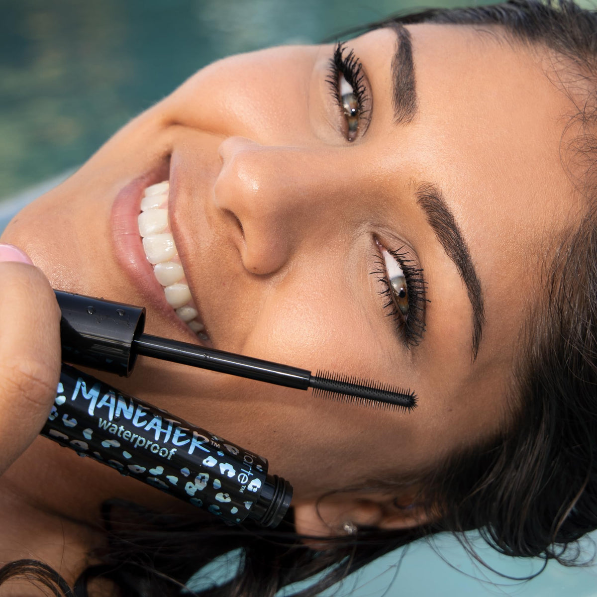 tarte maneater waterproof mascara – Extreme Curl, Instant Volume & Length, 16HR Ultra-Creamy Longwear Eye Makeup, Cruelty-Free, full size, black