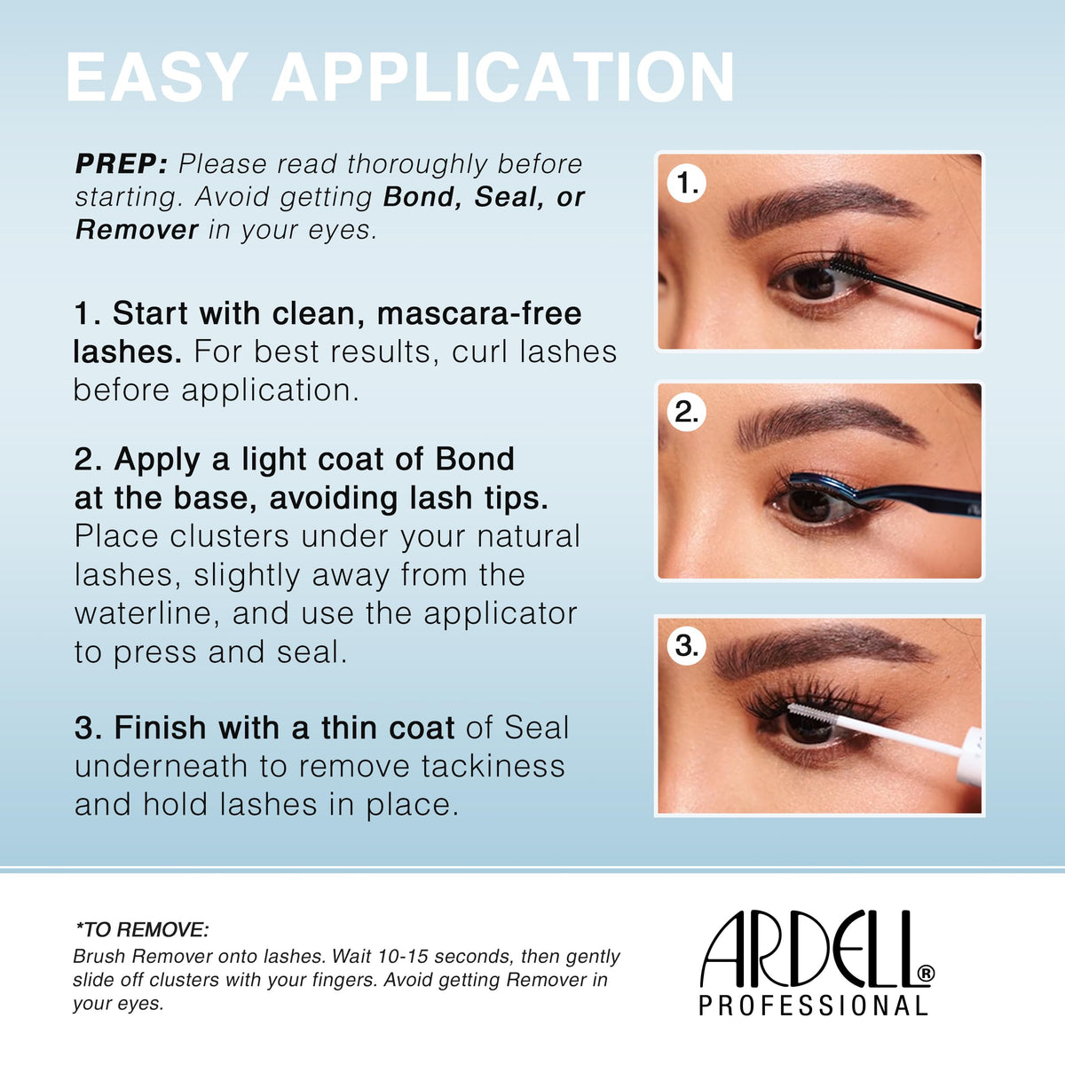 Ardell Seamless Underlash Faux Mink Lash Clusters – Faux Mink D Curl Cluster Lashes Natural Eyelash Clusters with Invisiband, Cluster Eyelash Extensions, DIY Lash Extension, 32 ct