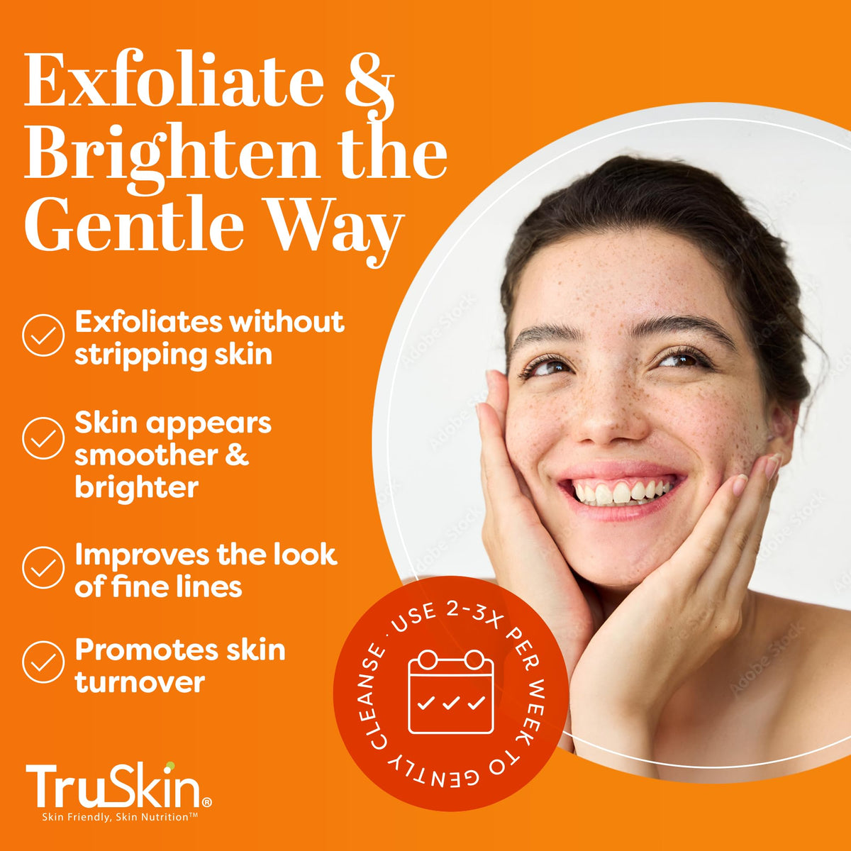 TruSkin Vitamin C Brightening Face Scrub with Yuzu Lemon, 4 fl oz