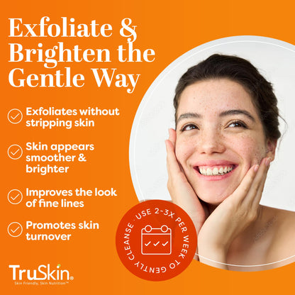 TruSkin Vitamin C Brightening Face Scrub with Yuzu Lemon, 4 fl oz