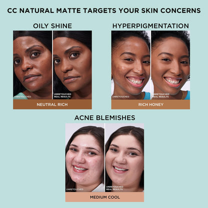 IT Cosmetics CC+ Cream Natural Matte Foundation SPF 40 - Medium (N)