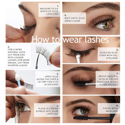 Eliace False Eyelashes 15 Pairs Cat Eye-Lashes 3D Mink Lashes