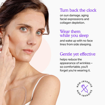BLUMBODY Face, Forehead Wrinkle Patches - Anti Wrinkle Facial Patches to Smooth Eye, Mouth, Forehead Wrinkles - Non-Silicone Face Tape for Fine Wrinkles between Eyes, Face - Patches (30 day supply)