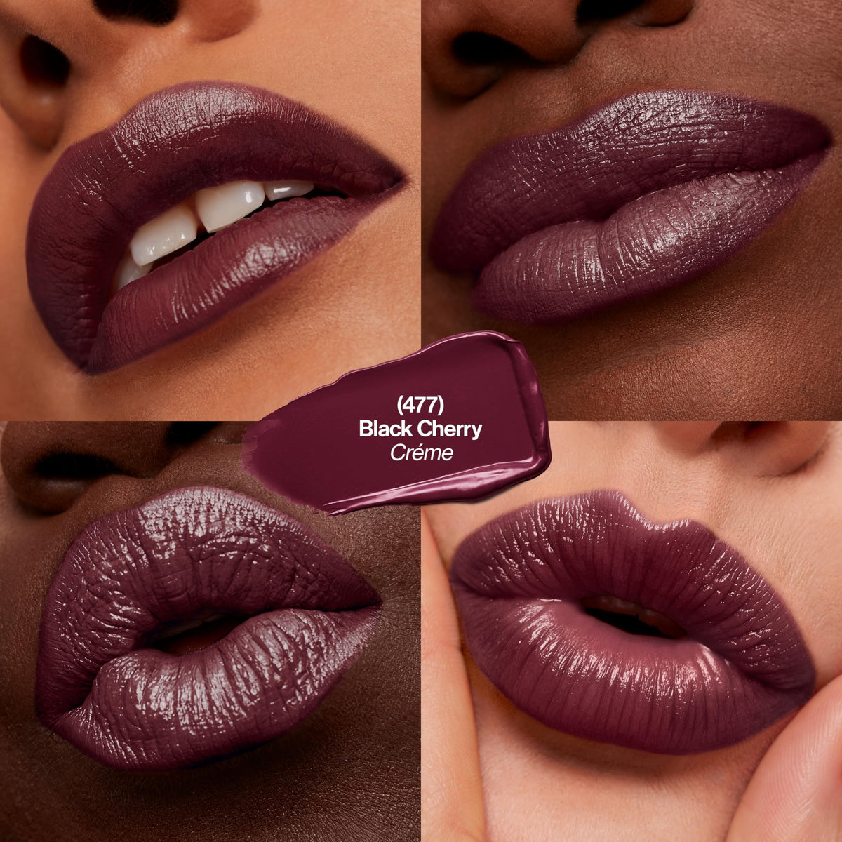 Revlon Super Lustrous Lipstick, 477 Black Cherry, 0.15 oz