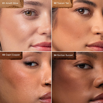 Milani Baked Bronzer, Bronzer Powder & Contour Powder - Amalfi Glow