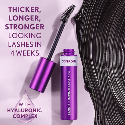 COVERGIRL Simply Ageless Lash Plumping Mascara, Black, Pack of 1