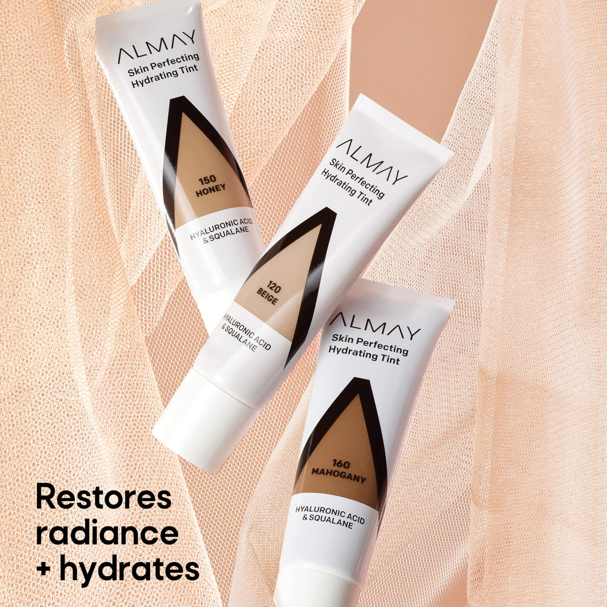 Almay Skin Perfecting Hydrating Tint Foundation, 100 Ivory, 0.94 fl oz