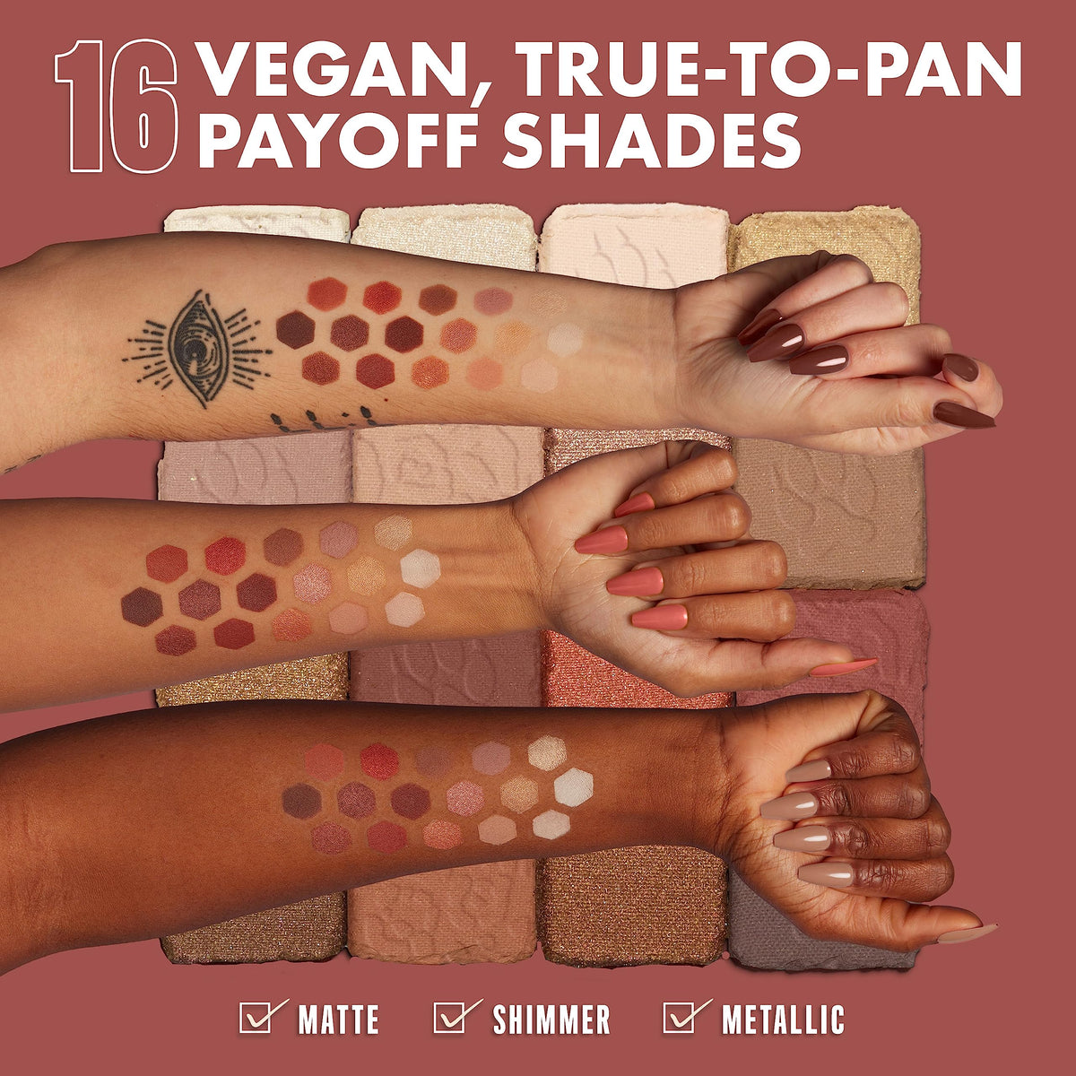 NYX PROFESSIONAL MAKEUP, Ultimate Shadow Palette, Eyeshadow Palette - Warm Neutrals