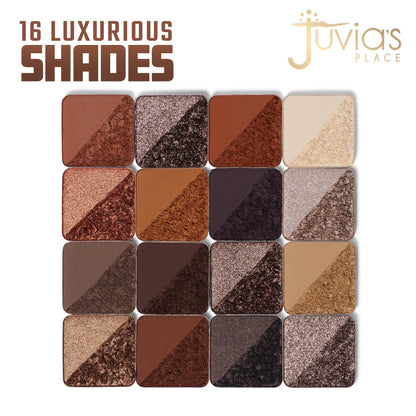 Juvia's Place Coffee Shop Eyeshadow Palette - 16 Pan Buttery Eye Makeup