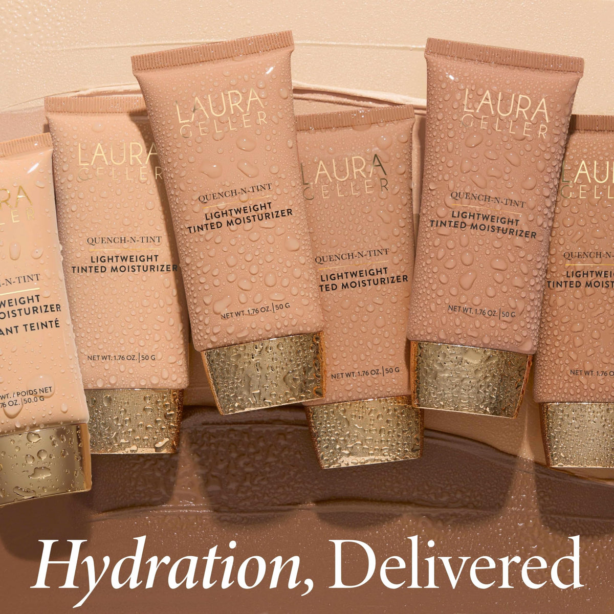 LAURA GELLER Quench-n-Tint Tinted Moisturizer, Hydrating - Porcelain/Fair