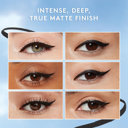 COVERGIRL Eye Enhancer Lash Enhancing Liquid Eyeliner - 100 - Matte Black, 0.3oz