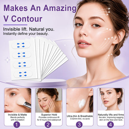 Face Tape Lifting Invisible, Face Lift Tape 8 Hours of Sustained,180PCS