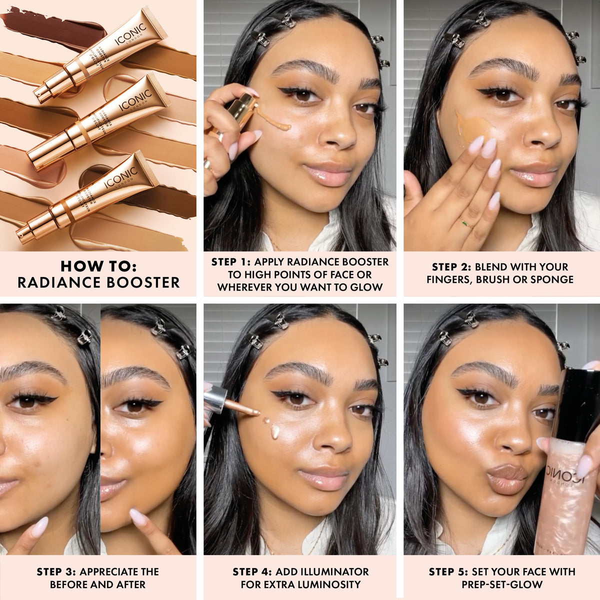 ICONIC LONDON Radiance Booster Tinted Moisturizer | Sand Glow, 1.01 Fl Oz