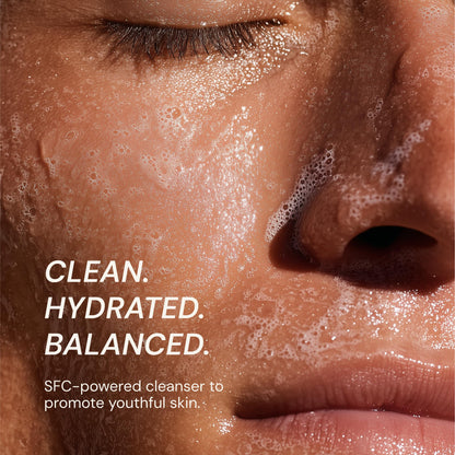 Blueprint Bryan Johnson Gentle Facial Cleanser with SFC & Hyaluronic Acid – Age-Defying Gel Cleanser for Firm, Balanced & Hydrated Skin – Vegan • Fragrance-Free