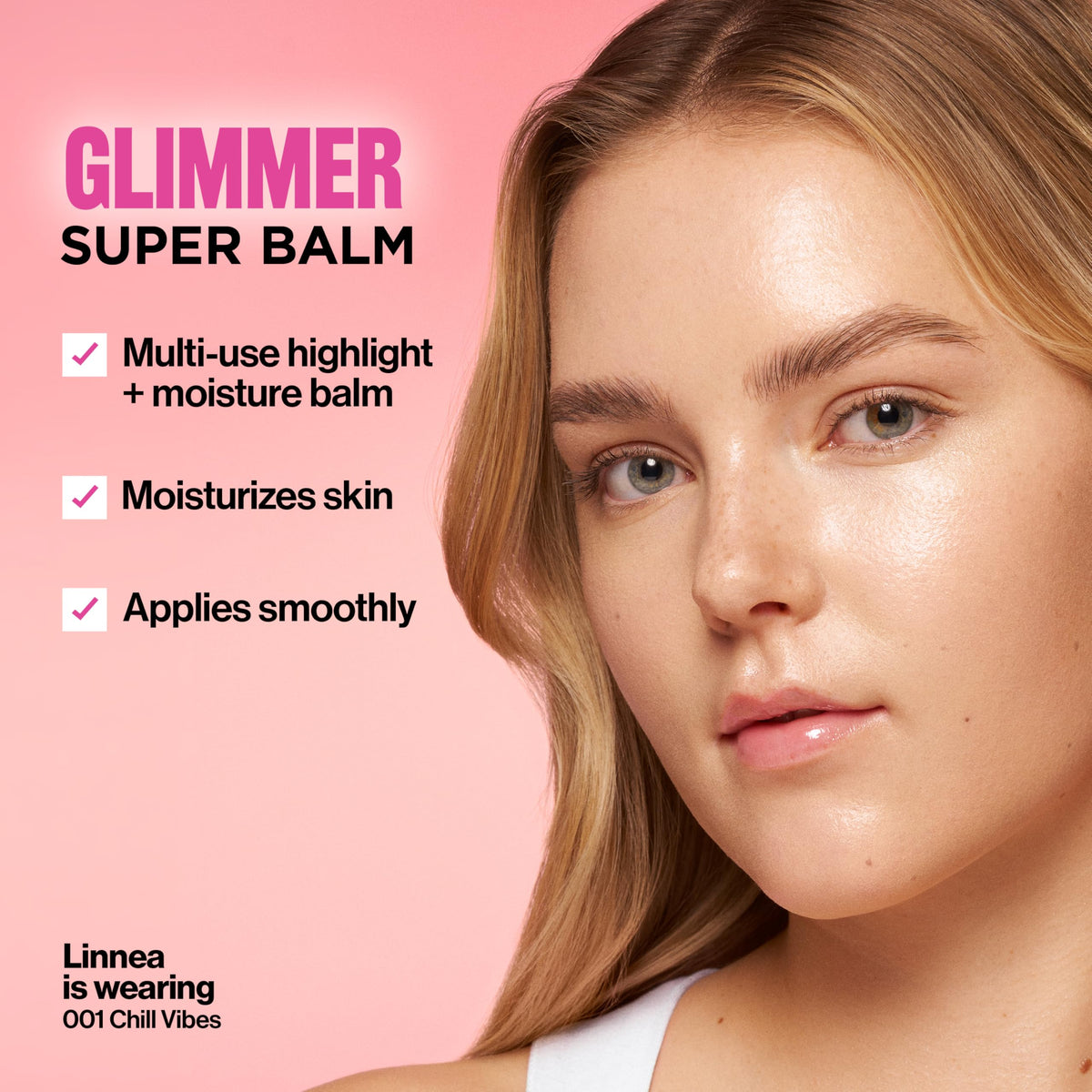 Revlon Glimmer Super Balm, Highlighter Makeup, 001 Chill Vibes, 0.06 oz