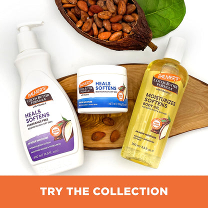 Palmer's Fragrance Free Cocoa Butter Body Lotion (13.5 Fl Oz - Pack of 3)