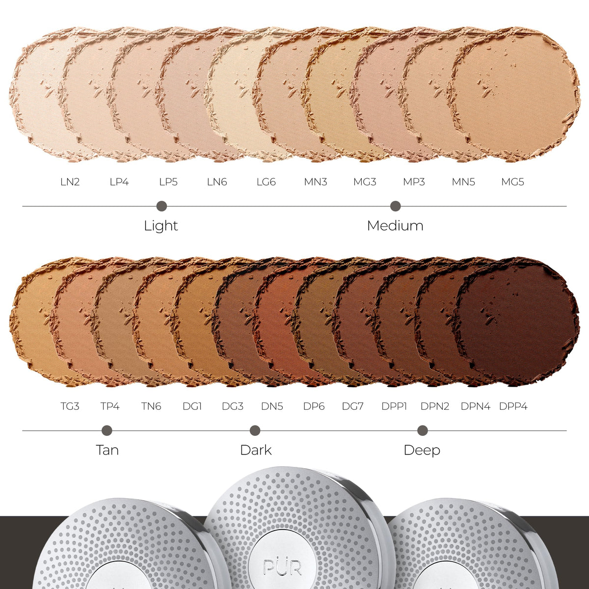 PÜR 4-in-1 Pressed Mineral Powder Foundation, SPF 15, Linen, Full Coverage