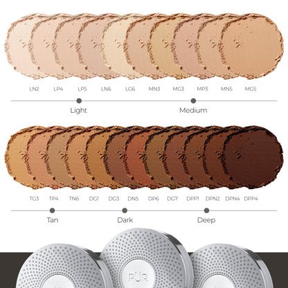 PÜR 4-in-1 Pressed Mineral Powder Foundation, SPF 15, Linen, Full Coverage