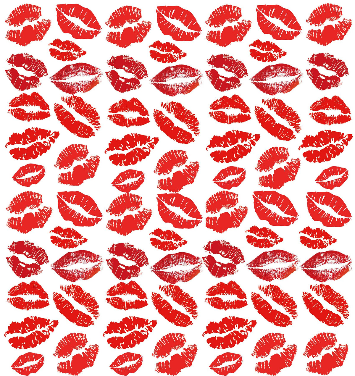 Bright Red Lip Print Temporary Tattoo Sticker Halloween Face Tattoos