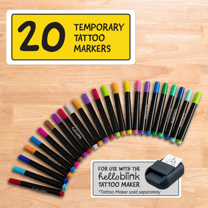 CEACO Compatible with Hello Blink, Temporary Tattoo Maker Refill, 20 Pack