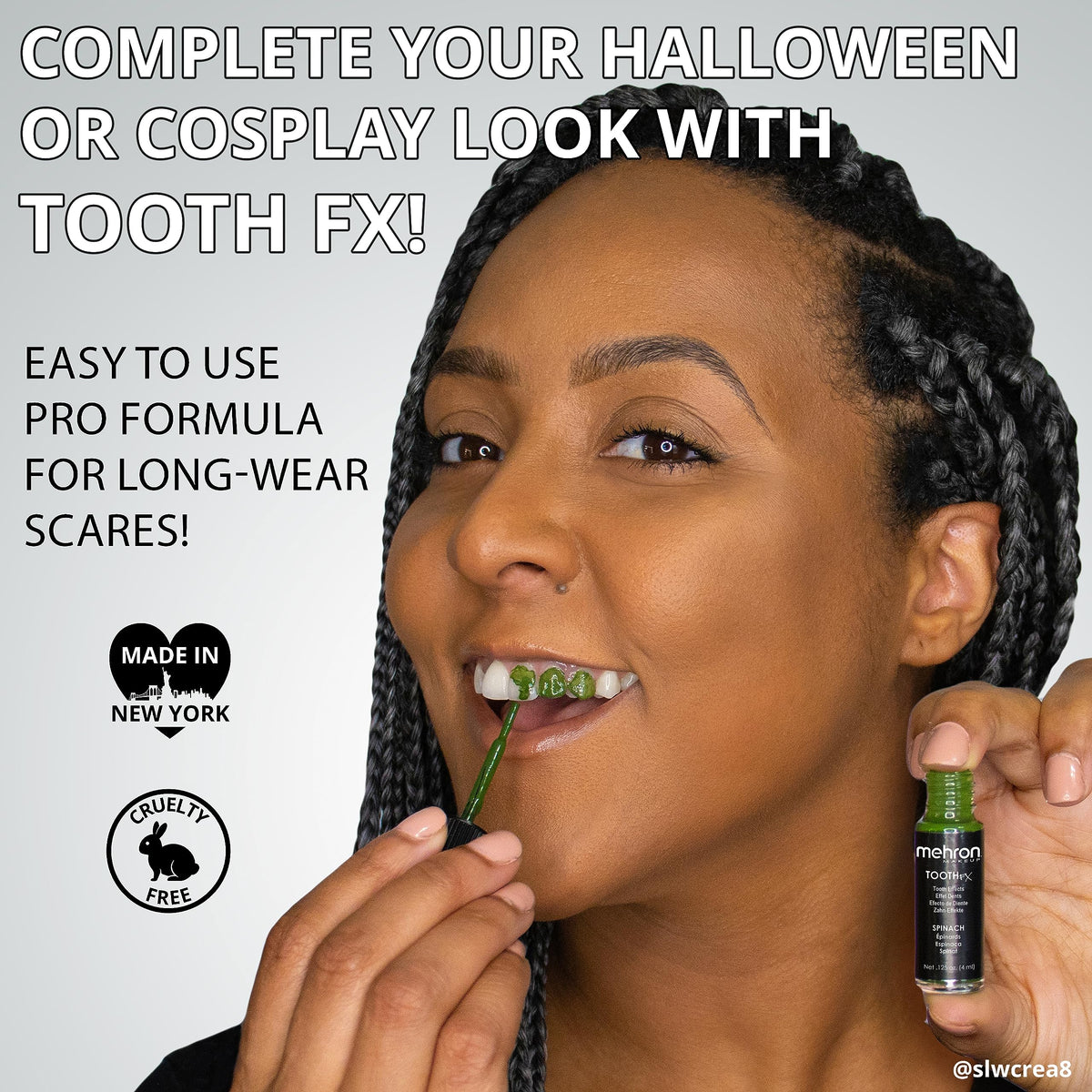 Mehron Makeup Tooth FX - BLACK, Temporary Special FX Tooth Paint