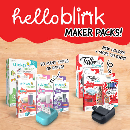 CEACO Compatible with Hello Blink, Temporary Tattoo Maker Refill, 20 Pack