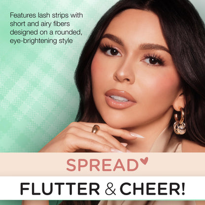 Ardell Naked Lashes 420 – Natural Look False Eyelashes with Bonus Duo Adhesive, Soft & Fluffy Wispy Lashes Strips, Holiday Gift Set, 3 Pairs