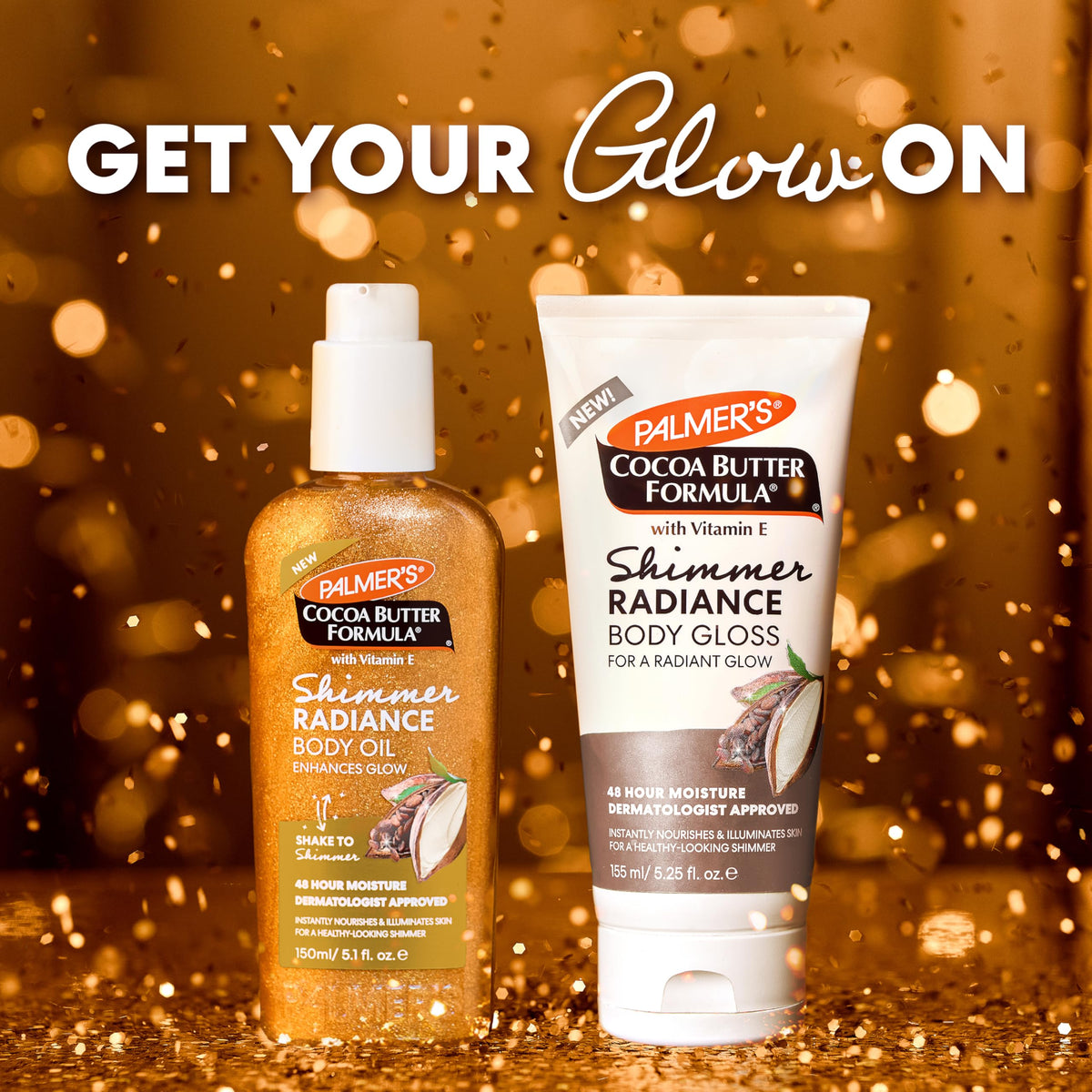 Palmer's Shimmer Body Lotion Cocoa Butter Formula with Vitamin E (5.25 Oz)