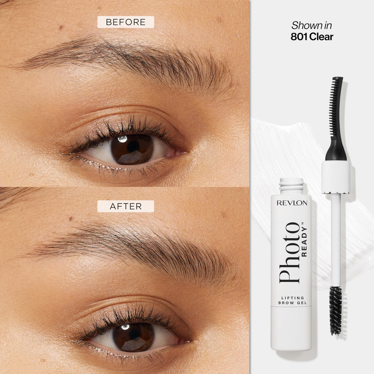 Revlon PhotoReady Lifting Brow Gel, 801 Clear, 0.23 fl oz